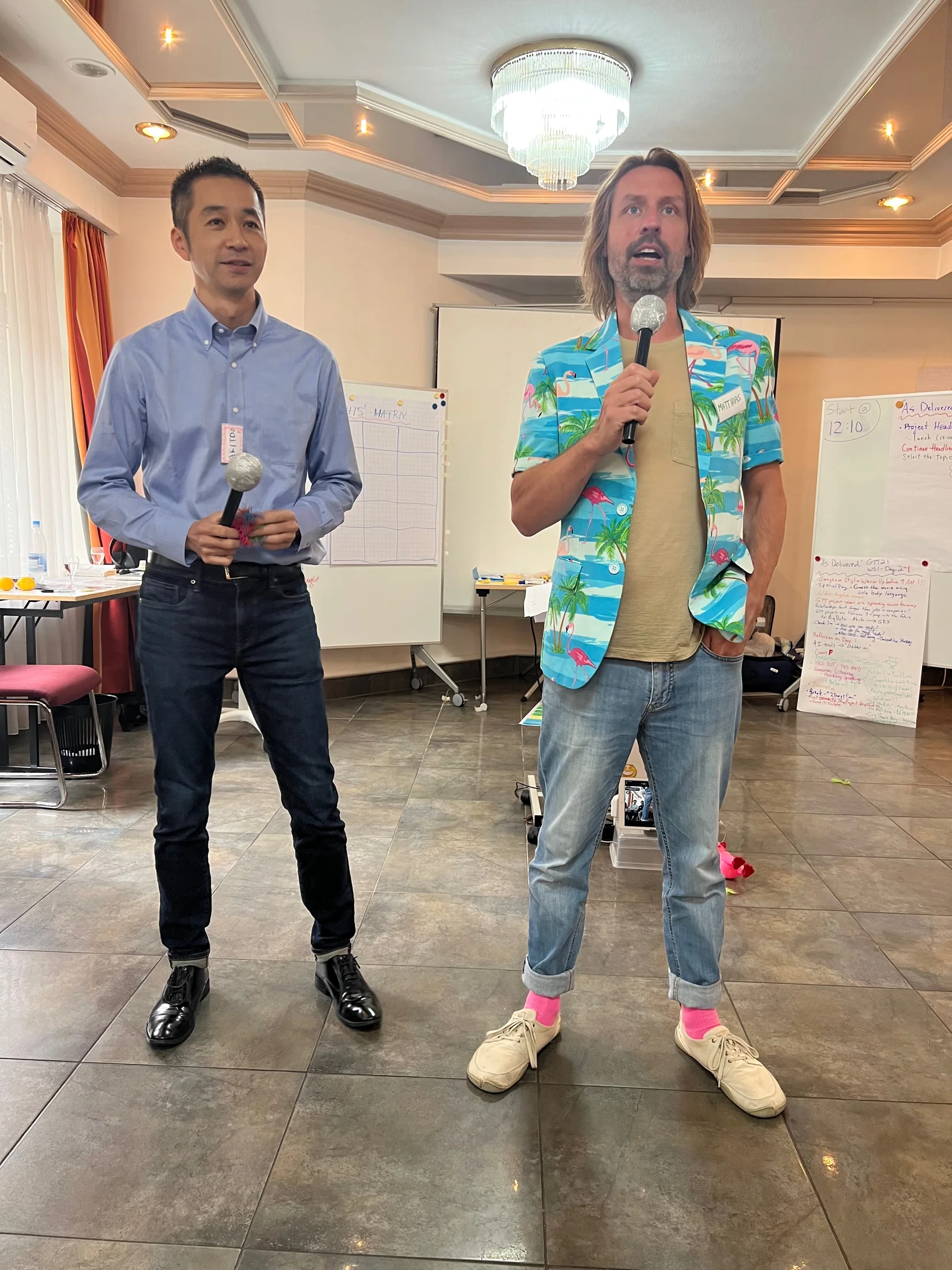 Matthias Orgler leading an interactive teaching session