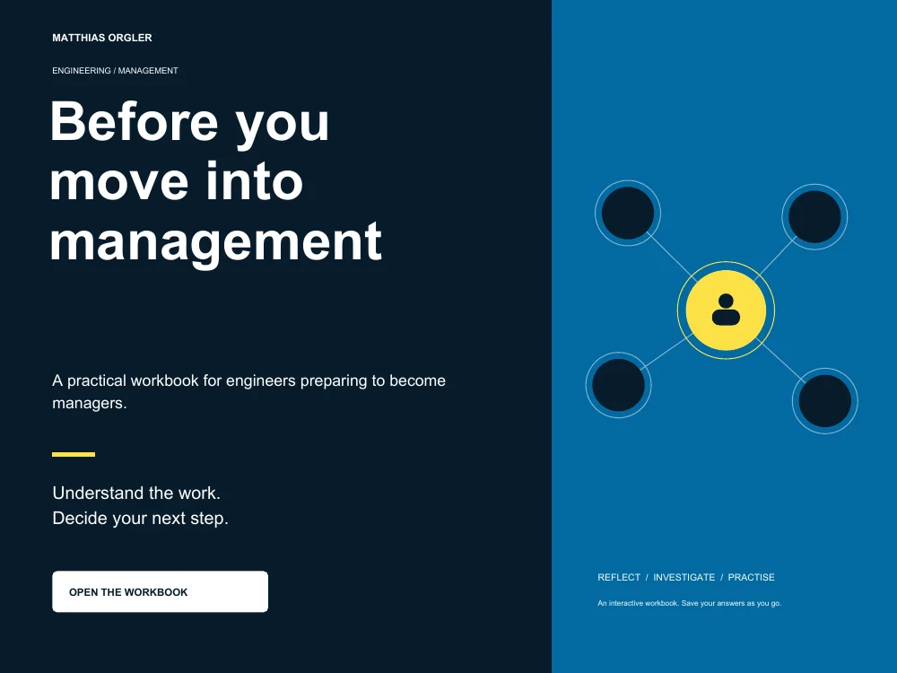 Before you move into management
