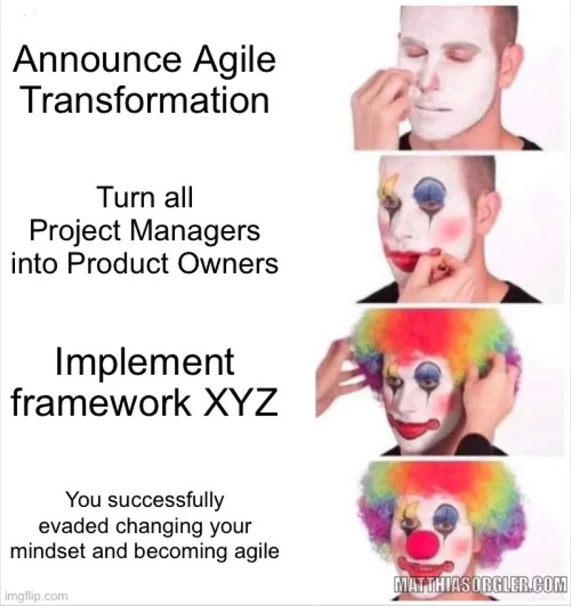 Agility is NOT what many companies move towards with their transformation